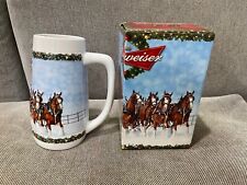 2009 Anheuser Busch Holiday Beer Stein A Holiday Tradition w/ Original Box picture