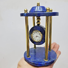 Vintage Lazpis Lazuli Clock Tower Collectible (Original Piece) Crystal Stone picture