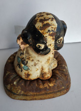 Hubley Cast Iron Fido Dog Coin Bank, original color. picture