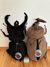 Insect Backpack Big Plush Beetle & Giant stag beetle set of 2 New F/S picture
