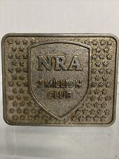 Vintage NRA National Rifle Association America BELT BUCKLE 2 Million Club picture