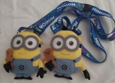 2sets USJ Minions Bob And Tim Pass Case Coin Case Japan Universal Studios picture