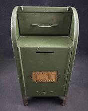 Vintage American Box Metal Tin Still Bank U.S. Mailbox picture