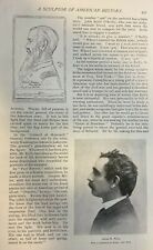 1896 Sculptor James E. Kelly illustrated picture