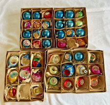 Vintage Polish Glass Christmas Tree Ornaments Lot Of 43. picture