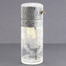 Antique Atomizer Heavy Cut Crystal Victorian Ornate Perfume Scent 4