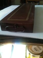 1 VINTAGE SAFETY DEPOSIT BOX 1940`S FROM BANK IN N.J. BROWN 1-7/8x 5-1/2x 21-1/2 picture