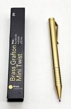 Brass Grafton Mini Twist Pocket SZ Luxury Metal Writing Pen Premium Gel 002EMTBR picture