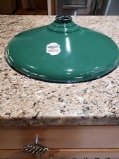 Vintage Green Porcelain Barn Light Shade 16inx4in Manufactured By Silva-King... picture