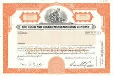 Black and Decker Manufacturing Co. - 1978 Specimen Stock Certificate - Specimen  picture