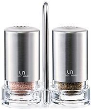 Salt And Pepper Shakers With Holder Elegant Stainless Steel Shaker Set By picture