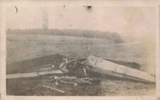 RPPC Plane Crash Dead Pilot Quentin Roosevelt President's Son WWI Postcard picture