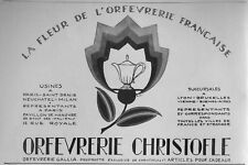 AD PRINT Original 1925 - CHRISTOFLE the flower of the French Orfevrerie picture