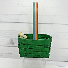 2014 Longaberger Over the Rainbow St Patrick's Day Basket With Tag picture