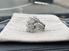 New DAVID YURMAN Confetti Narrow Ring in Sterling Silver and Pave Diamond Size 7 picture