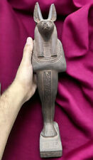 Ancient Egypyian Antiques Anubis God Afterlife-pharaonic Antique RARE Statue BC picture