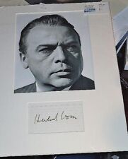 HERBERT LOM signed 16x12 display PINK PANTHER, Mysterious Island, EL CID. COA picture