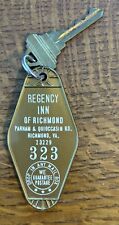 REGENCY INN of Richmond, Virginia - Keychain Fob & Key (Room # 323) picture
