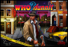 Who Dunnit Pinball Alternate Translite HIGHEST QUALITY RESOLUTION picture