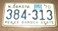 Vintage 1970 North Dakota license plate picture