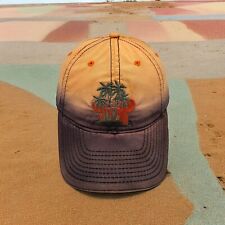 Vtg WALT DISNEY WORLD - Mickey Mouse Surfing Orange Tie Dye Strap Back Hat/Cap picture