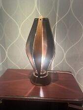 Mid Century Modern Walnut and smoked lucite lamp picture
