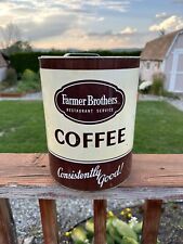 Farmer Brothers Restaurant Service  Coffee Tin  Consistently Good 10