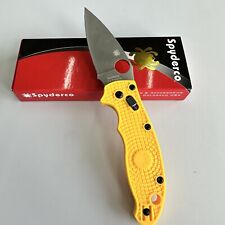 New Spyderco MANIX 2 SALT CPM MagnaCut Blade Yellow Folding Knife - C101YL2 picture
