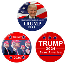 Donald Trump 2024 3-Pack Campaign Buttons (TRUMP-3PAK-001) picture