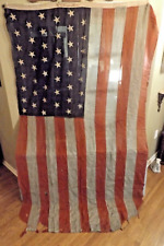 Antique Flag 1890 to 1907 - USA 45 Stars (Spanish American War) Historical picture
