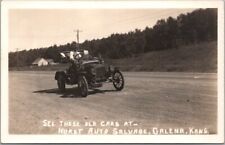 GALENA, Kansas Car Dealer Adv. Photo RPPC Postcard 