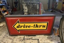 Vintage Original McDonald’s Drive Thru Light Up Sign Double Sided Rare  picture