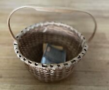 Vintage Signed Martha Wetherbee Woven Shaker Basket, Excellent Condition picture