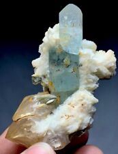 334 Carat aquamarine Crystal with Quartz Specimen from Pakistan picture