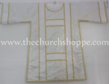 Spanish Dalmatic Metallic Silver vestment with Deacon's stole & maniple,chasuble picture