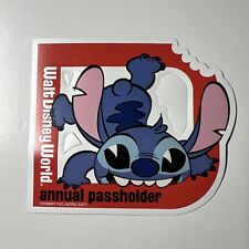 2024 NEW  Walt Disney Annual Passholder Magnet featuring Stitch D Shape picture