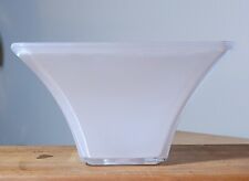 Vintage Ceiling Light Shade Modern Clear Glass / White Undercoat 1 5/8