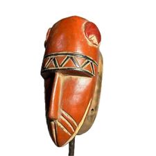 African Vintage Baule African Mask Wood Mask hand carved Home Décor -918 picture