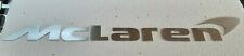 McLaren Garage Sign Brushed Aluminum Lettering 6 Feet Wide picture