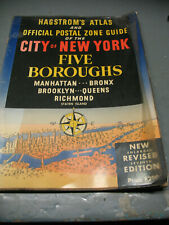 HAGSTROM'S ATLAS & OFFICIAL POSTAL ZONE GUIDE OF NEW YORK FIVE BOROUGHS 1953 picture
