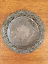 Vintage Haddon Silverplate Serving Plater By Sheffield Reproduction picture