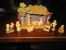 Anri Wood Carving Mini Nativity, includes 6.5