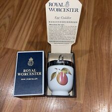 Royal Worcester Egg Coddler With Lid Peach Berries In Box picture