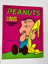 Vintage 1972 Peanuts Coloring Book Linus Snoopy Saalfield A1866 Unused picture