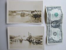 2 RARE Antique 1900 CAPE COD Canal Sagamore Bridge Real Photo Post Cards picture