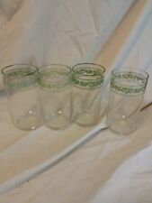 4 Vintage Pyrex Spring Blossom Crazy Daisy Corelle 12oz Drinking Glasses Tumbler picture