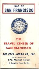 1951 Peck-Judah Bird's-Eye-View Map SAN FRANCISCO California Seals Stadium Kezar picture
