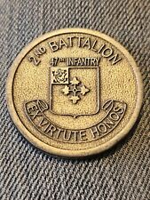 2ND BATTALION 47TH INFANTRY RAIDERS CHALLENGE COIN ENGRAVED picture