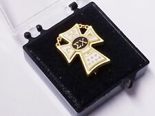 Sigma Chi Fraternity Enamel Pin - Gold Tone Sterling Silver picture