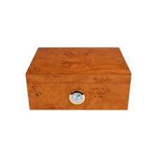 New Angelo Cigar Humidor ~ Burl Wood By Brouk & Co. picture